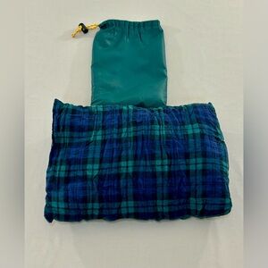 2 Camping Travel Double Sided Pillows w/Flannel and Cool side & tote camping